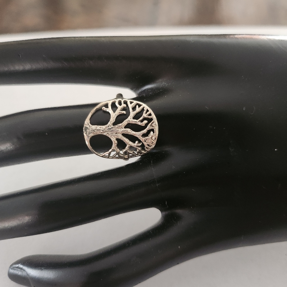 925 sterling Silver Tree of Life Ring
